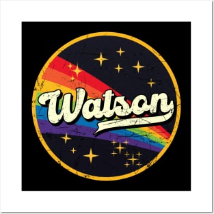 Watson // Rainbow In Space Vintage Grunge-Style Posters and Art